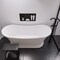 Alfi Brand Black Matte Arched Solid Surface Resin Bathroom / Shower Stool ABST77BM - alternate 9